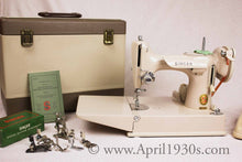 Load image into Gallery viewer, Singer Featherweight 221 Sewing Machine, TAN JE150***