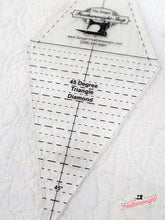 Load image into Gallery viewer, Cutting Ruler, 45 Degree Diamond / Rhombus and Triangle - Featherweight Shop Exclusive