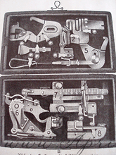 Load image into Gallery viewer, Attachments Set, Blue Velvet Singer Box (Vintage Original)