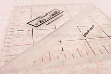 Load image into Gallery viewer, Square "BLOC LOC" Ruler SET, 1.5", 2.5", 3.5", 4.5", 5.5" & 6.5" with Squaring-Up Groove