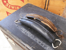 Load image into Gallery viewer, Case Handle, Black Leather with D-RINGS