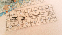 Load image into Gallery viewer, Cutting Ruler, Singer Featherweight CREATIVE GRIDS 2 1/2" x 6 1/2" (with self-grips)