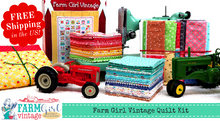 Load image into Gallery viewer, Quilt Kit, "FARM GIRL VINTAGE" Fabric Collection - by Lori Holt for Riley Blake
