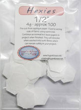 Load image into Gallery viewer, 1/2" Inch Hexagon Iron-On Papers For English Paper Piecing x 100