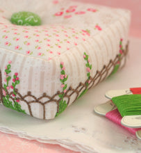 Load image into Gallery viewer, PATTERN, "Hollyhocks Pincushion" by Kristyne Czepuryk Pretty by Hand