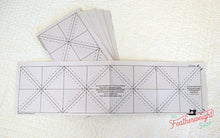Load image into Gallery viewer, PATTERN - Laundry Basket Quilts Paper Piecing Sheets - 1 1/2" HALF SQUARE TRIANGLE
