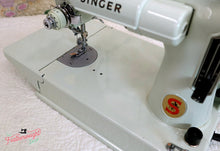 Load image into Gallery viewer, Singer Featherweight 221K Sewing Machine, WHITE EV942***