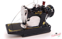Load image into Gallery viewer, Christmas ORNAMENT, Singer Featherweight Blown Glass Collectible