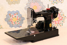Load image into Gallery viewer, Singer Featherweight 221 Sewing Machine, AF384*** - Top Decal and Corduroy Insert - RARE