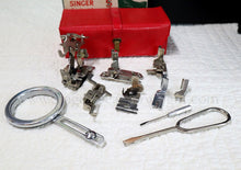 Load image into Gallery viewer, Singer Featherweight 222K Sewing Machine, RED "S" EP5432**