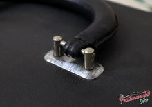 Load image into Gallery viewer, Case Handle, Black Leather with Pins
