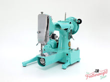 Load image into Gallery viewer, Singer Featherweight 222K Sewing Machine EL6858** - Fully Restored in Tiffany Blue