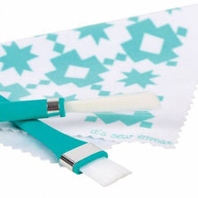 Load image into Gallery viewer, Oh Sew Clean Brush and Cloth Set by It's Sew Emma - AQUA