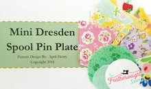 Load image into Gallery viewer, DRESDEN Spool Pin Kit, Pattern + Diecut CHRISTMAS Fabric Pieces for Featherweight Thread Spool