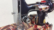 Load image into Gallery viewer, Singer Featherweight 221 Sewing Machine, PATRIOTIC One-Of-A-Kind Specialty - Painted