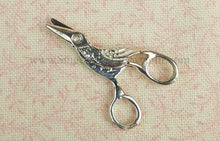 Load image into Gallery viewer, Jewelry, Embroidery Scissors Sterling Silver, CHARM