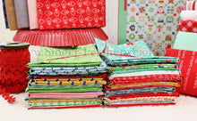 Load image into Gallery viewer, Quilt Kit, "Cozy Christmas" Fabric COLLECTION + Pattern BOOK, Vintage Christmas - by Lori Holt for Riley Blake