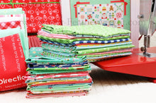 Load image into Gallery viewer, Quilt Kit, "Cozy Christmas" Fabric COLLECTION + Pattern BOOK, Vintage Christmas - by Lori Holt for Riley Blake