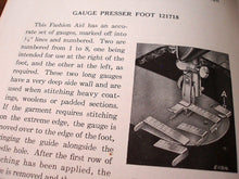 Load image into Gallery viewer, Gauge Presser Foot Attachment Set, Singer (Vintage Original) - SLANT SHANK
