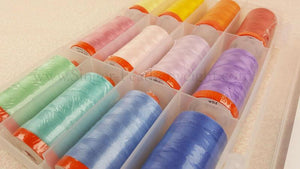 Aurifil Thread 50wt Cotton, 12 Color SET - Darlene Zimmerman 1930s Fabric Colors