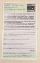 Load image into Gallery viewer, PATTERN, The "Featherweight" Boxy Tote
