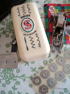 Zigzag Attachment, Swiss Zigzagger & Walking Foot (Vintage Original)