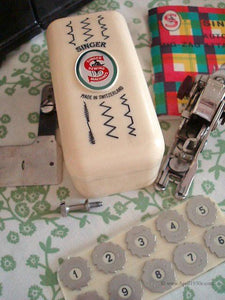 Zigzag Attachment, Swiss Zigzagger & Walking Foot (Vintage Original)