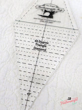 Load image into Gallery viewer, Cutting Ruler, 45 Degree Diamond / Rhombus and Triangle - Featherweight Shop Exclusive
