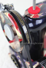 Load image into Gallery viewer, Singer Featherweight 221 Sewing Machine, PATRIOTIC One-Of-A-Kind Specialty - Painted
