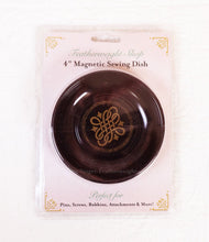 Load image into Gallery viewer, Magnetic Dish for Pins &amp; Maintenance, BLACK &amp; GOLD Featherweight Style
