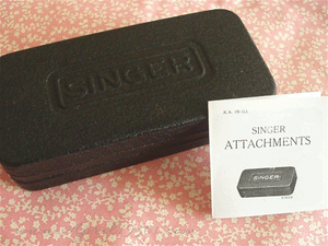 Attachments Set, Black Singer Tin Box (Vintage Original)