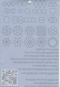 1/2" Inch Hexagon Iron-On Papers For English Paper Piecing x 100