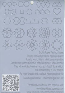 1 1/2" Inch Diamond Iron-On Papers For English Paper Piecing x 100