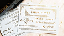 Load image into Gallery viewer, Decals, Gold Celtic Knot Style for the Singer Featherweight 221, 221K Sewing Machine 1933-1937
