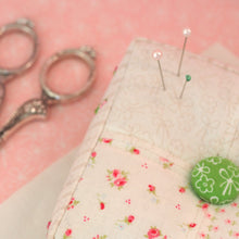 Load image into Gallery viewer, PATTERN, "Hollyhocks Pincushion" by Kristyne Czepuryk Pretty by Hand
