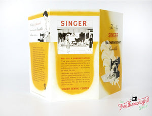 Advertisement Leaflets, Replica Featuring the Singer Featherweight