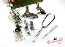 Load image into Gallery viewer, Singer Featherweight 221K Sewing Machine RED "S" ES172***

