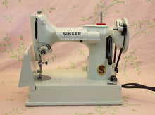 Load image into Gallery viewer, Singer Featherweight 221 Sewing Machine, WHITE EV982***
