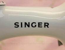 Load image into Gallery viewer, Singer Featherweight 221 Sewing Machine, WHITE EV982***
