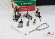 Load image into Gallery viewer, Singer Featherweight 221 Sewing Machine, RED "S" ES242***
