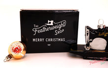 Load image into Gallery viewer, Christmas ORNAMENT, Singer Featherweight Blown Glass Collectible
