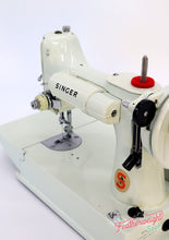 Load image into Gallery viewer, Singer Featherweight 221 Sewing Machine, WHITE EV986***
