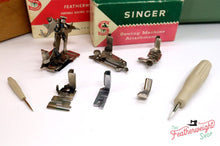 Load image into Gallery viewer, Singer Featherweight 221 Sewing Machine, WHITE EV928*** - ORIGINAL BOX
