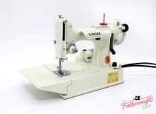 Load image into Gallery viewer, Singer Featherweight 221 Sewing Machine, WHITE EV928*** - ORIGINAL BOX
