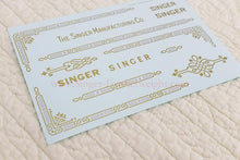 Load image into Gallery viewer, Decals, Celtic Knot Style for the Singer Featherweight 221, 221K Sewing Machine 1937-1953
