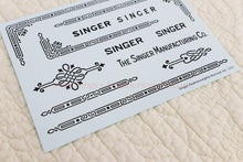 Load image into Gallery viewer, Decals, Celtic Knot Style for the Singer Featherweight 221, 221K Sewing Machine 1937-1953
