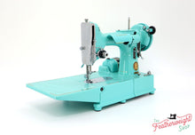 Load image into Gallery viewer, Singer Featherweight 222K Sewing Machine EL6858** - Fully Restored in Tiffany Blue
