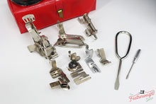 Load image into Gallery viewer, Singer Featherweight 222K Sewing Machine, RED "S" ER9016**
