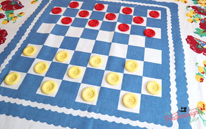Button Checkers Designed by Sliced Bread for Moda Home