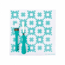 Load image into Gallery viewer, Oh Sew Clean Brush and Cloth Set by It's Sew Emma - AQUA
